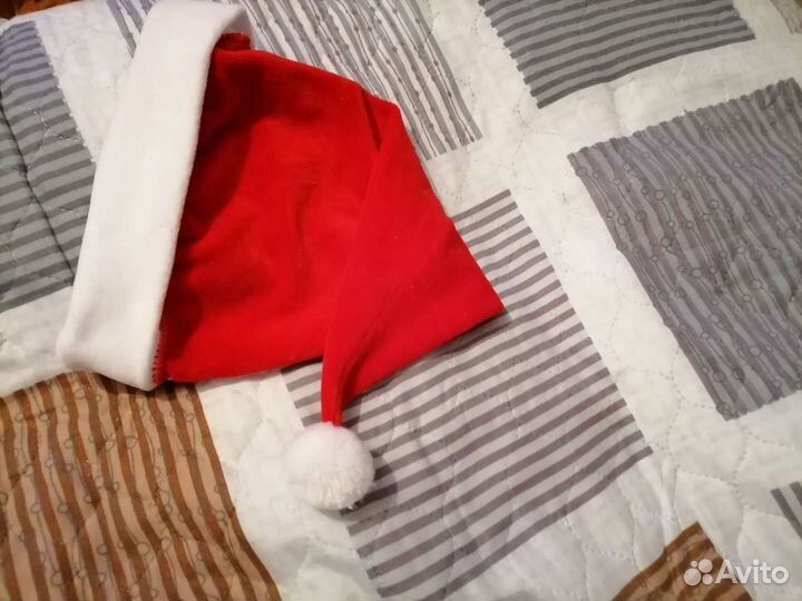 Шапка колпак новогод. для малыша, под бархат