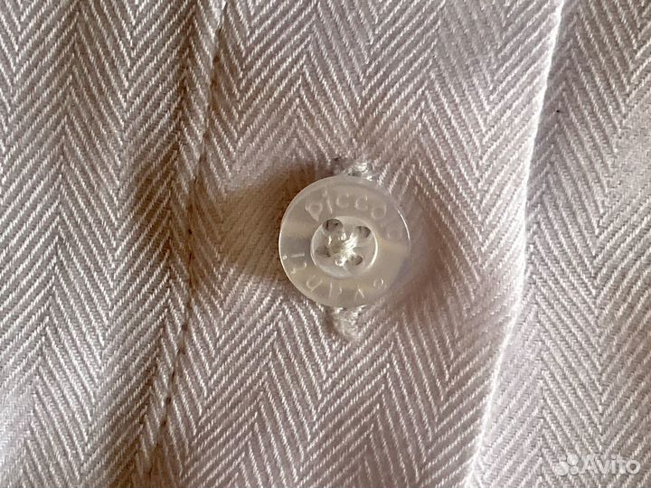 Рубашка для мальчика 134 белая новая
