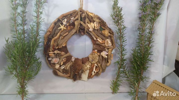 Венок- панно дрифтвуд арт