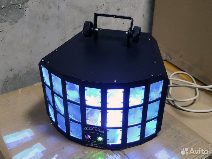 Светомузыка Дерби/Бабочка с RG лазерами на DMX