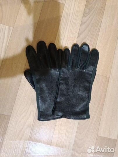 Перчатки кожаные