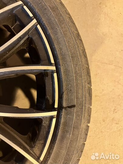 Продам литые диски с резиной