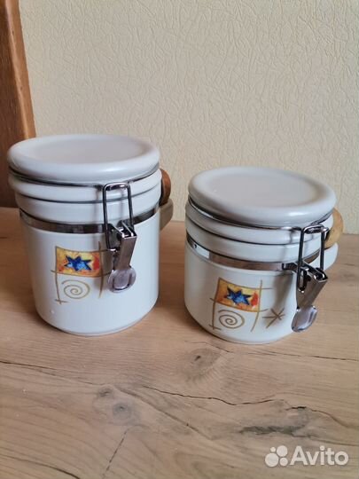 Банка для хранения керамика Santorin