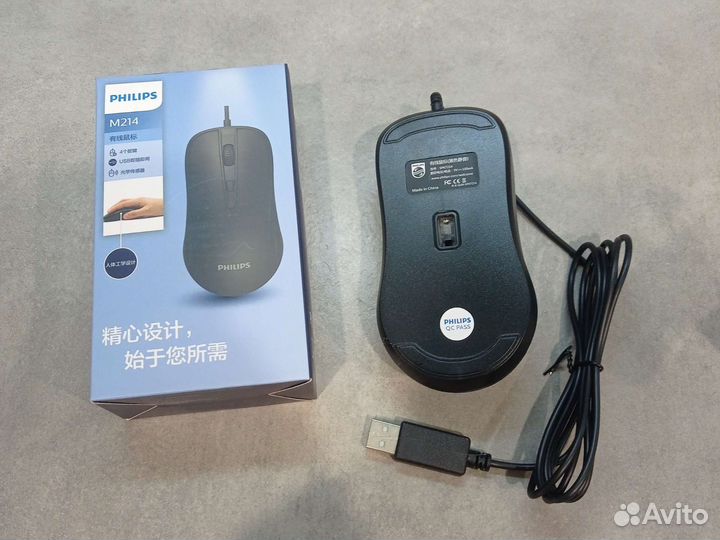 Проводная оптическая мышь Philips SPK7214
