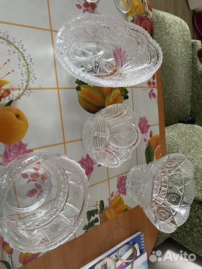 Салатник хрустальный