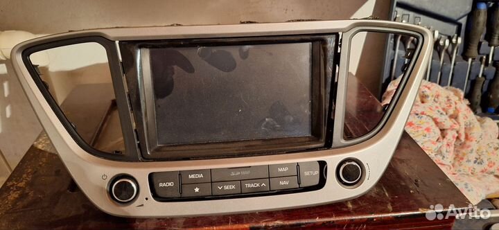 Штатная магнитола на hyundai solaris 2017