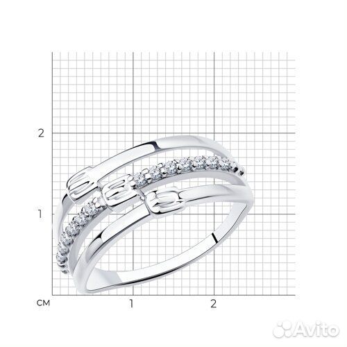 Кольцо Diamant из серебра, 94-110-00798-1, р.20