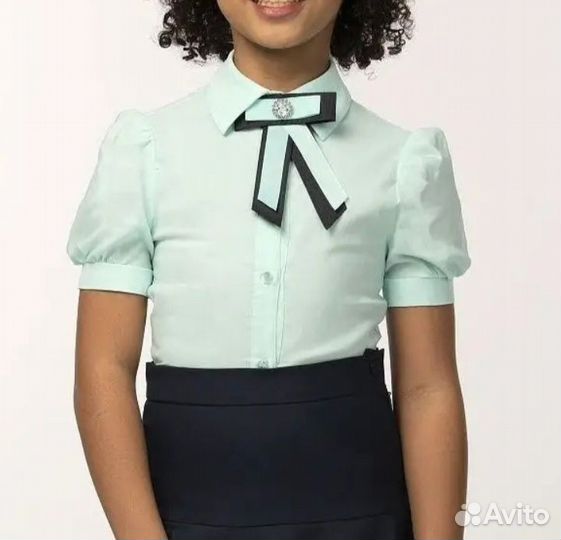 Блузка школьная для девочки 152 см Smena