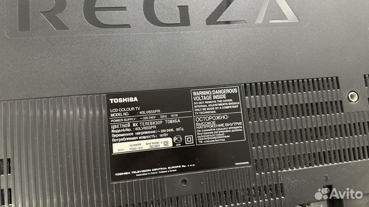 Toshiba regza 40LV655PR, ЖК