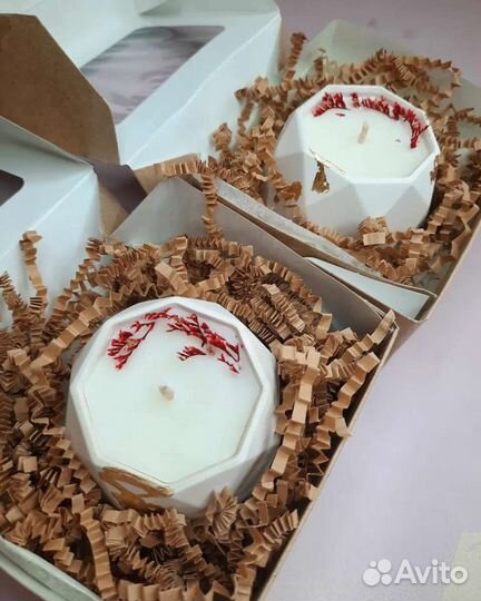 Свечи из кокосового воска