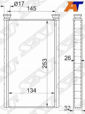 Радиатор отопителя салона honda civic FD# 05-11, h