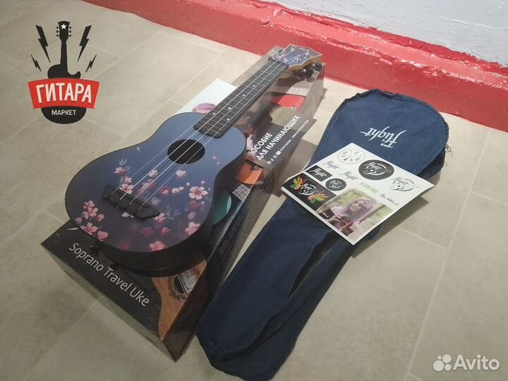Укулеле с чехлом Flight TUS-32 sakura