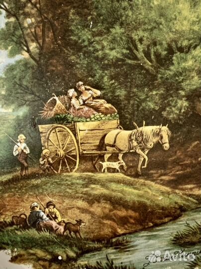 Старинная тарелка-блюдо