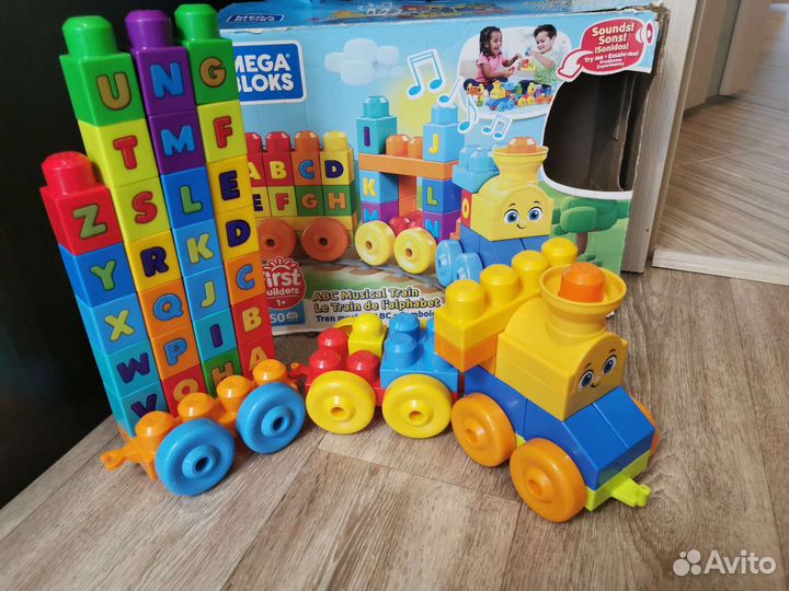 Конструктор mega bloks fisher price поезд
