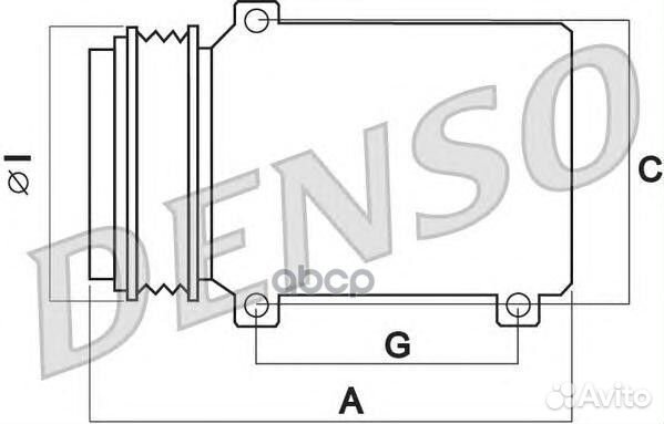 Компрессор кондиционера DCP02050 Denso