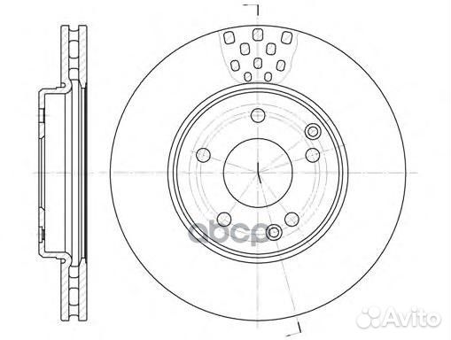 Диск тормозной передний MB W202/W203/W210 2.0-3