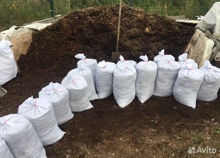 Навоз торф перегной в мешках