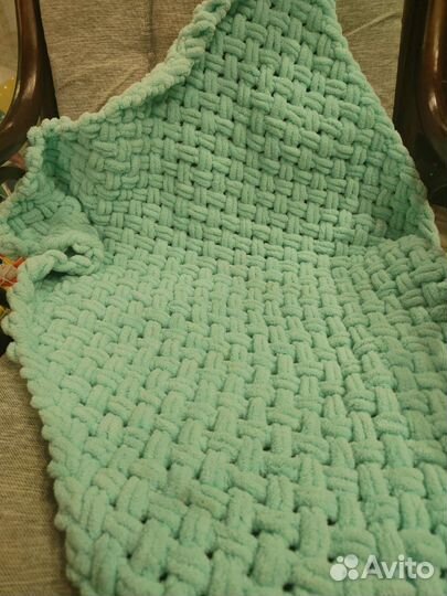 Плед вязаный