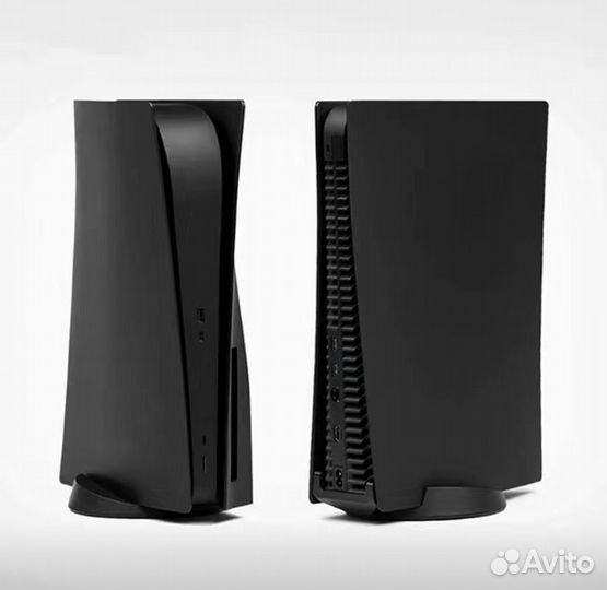 Лицевая панель сменная крышка для PS5 (Черная)