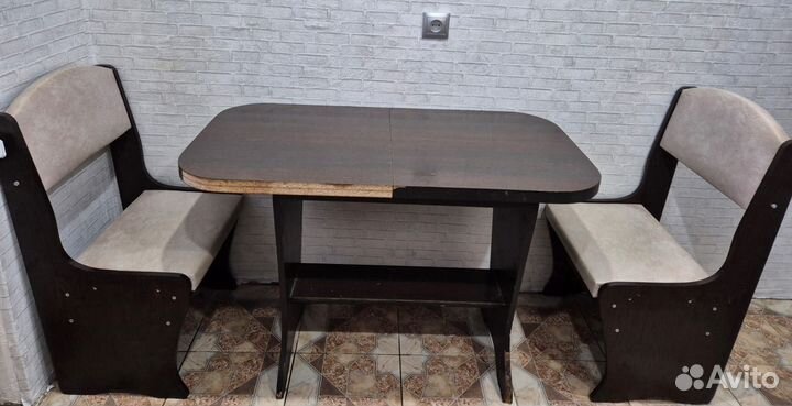 Стол обеденный раздвижной, стулья