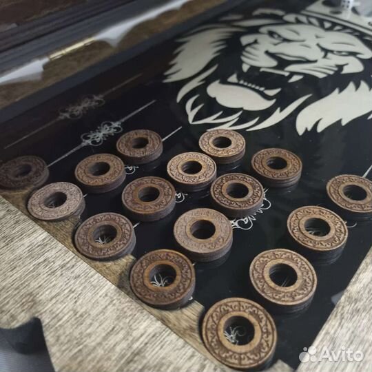 Нарды под стеклом 