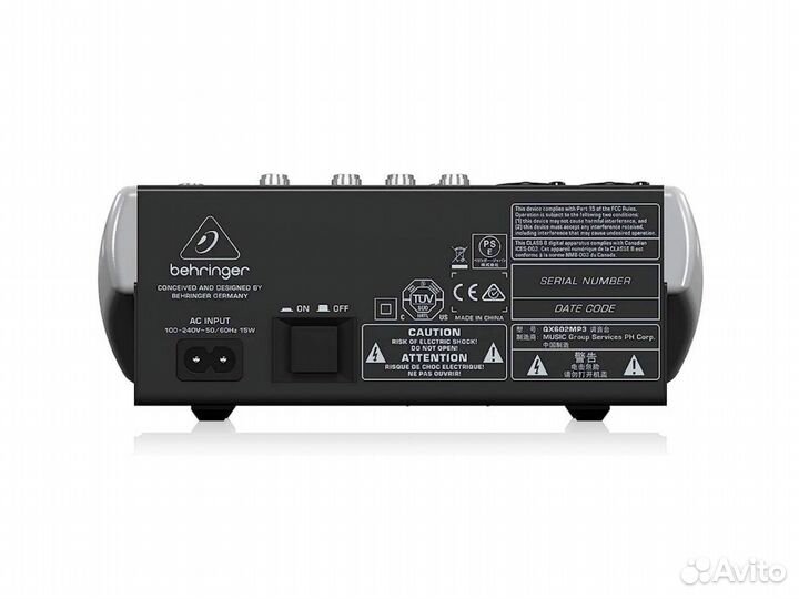 Микшерный пульт Behringer xenyx QX602 MP3