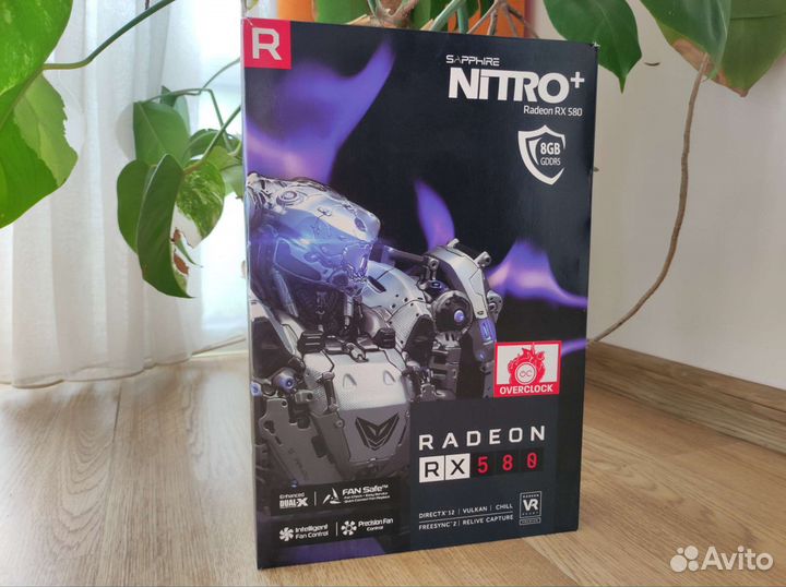 Видеокарта Sapphire Nitro + Radeon RX 580 8gb