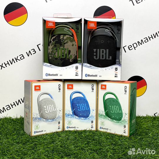 Колонки JBL Clip 4 Blue/White/Black