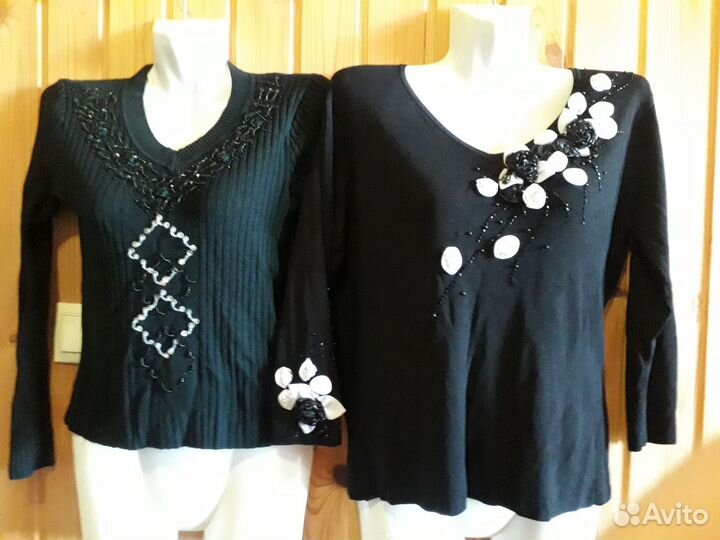 Ковты Блузы Черные 46-48- 50 размер
