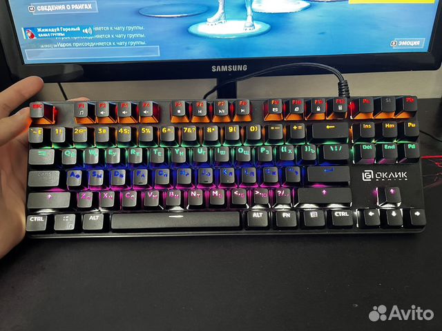 Игровая клавиатура oklick 960G Dark Knight Black купить в Москве с ...