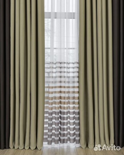 Портьеры блэкаут Марсель Дюна шторы