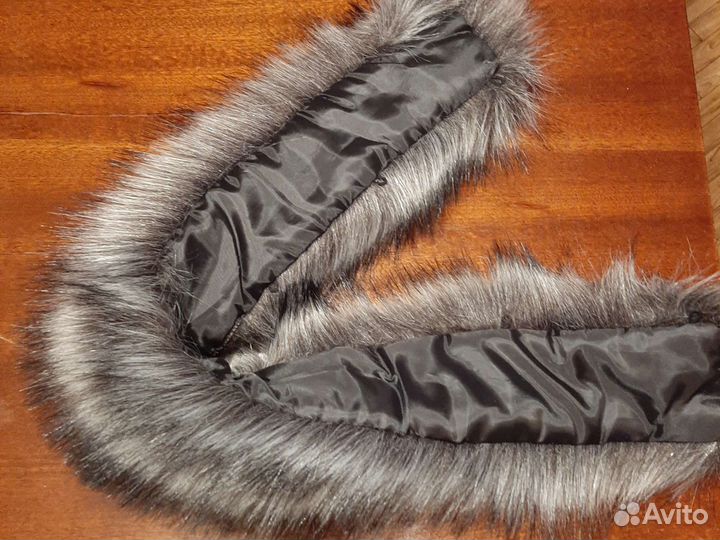 Опушка на капюшон,новая,густой,искусственный мех