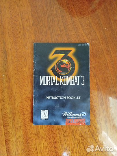 Mortal Kombat Super Nintendo Manual