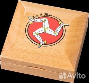 Монета Ангел серебро 2 унции Остров Мэн 2018г бокс