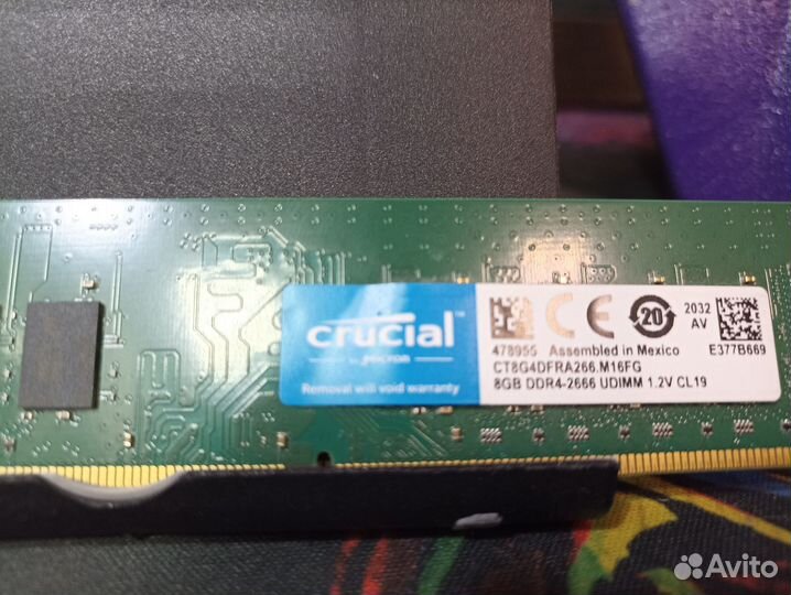 Оперативная память Crucial 8gbx2 DDR4