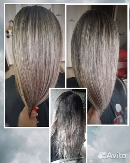 Мелирование без желтизны, окрашивание