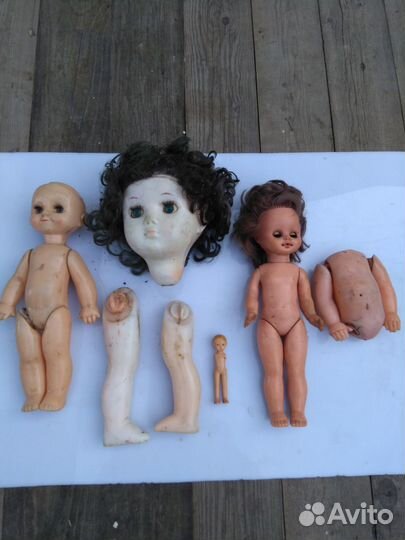 Игрушки СССР. Куклы, запчасти. Разное