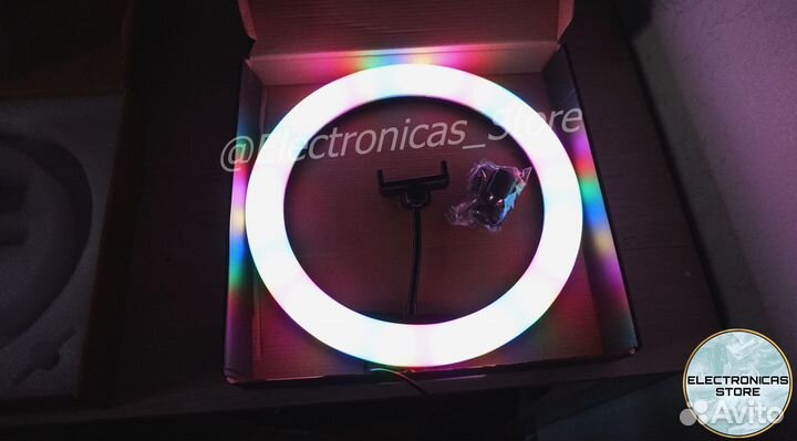 Кольцевая Светодиодная Лампа 33см со Штативом