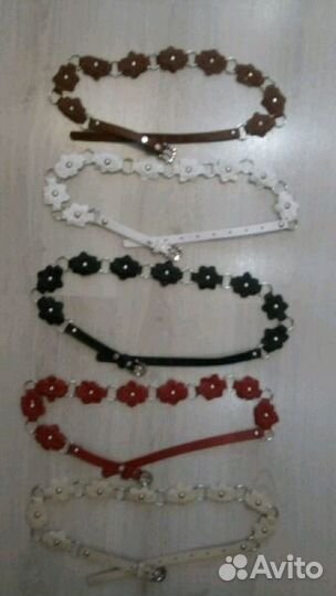 Ремень новый цветы на кольцах