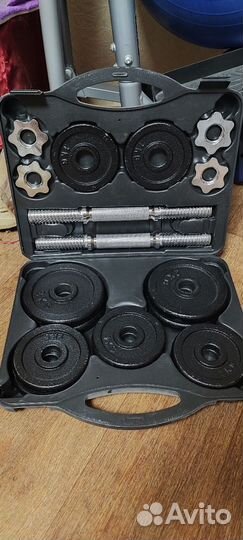 Набор гантелей в кейсе 20кг