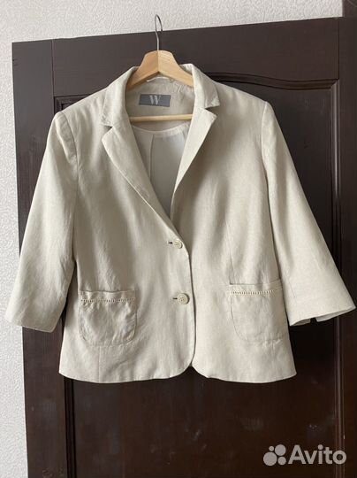 Льняной летний жакет