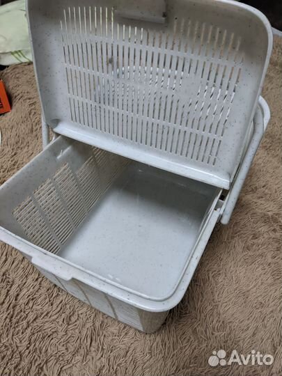 Переноска для кошек пластиковая