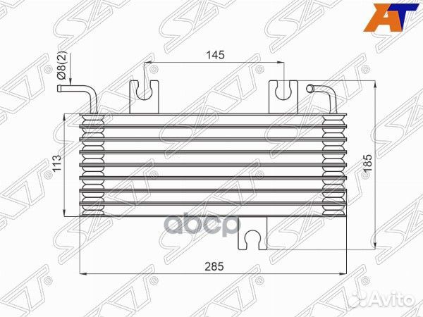 Радиатор охлаждения CVT nissan qashqai 06-13