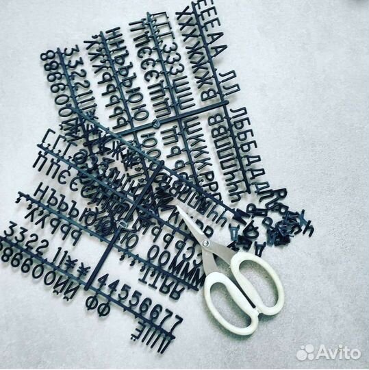 Фетровая доска с буквами