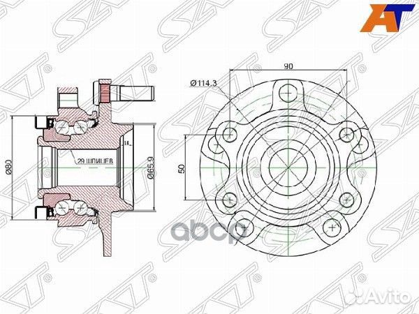 Ступичный узел перед nissan qashqai J10E