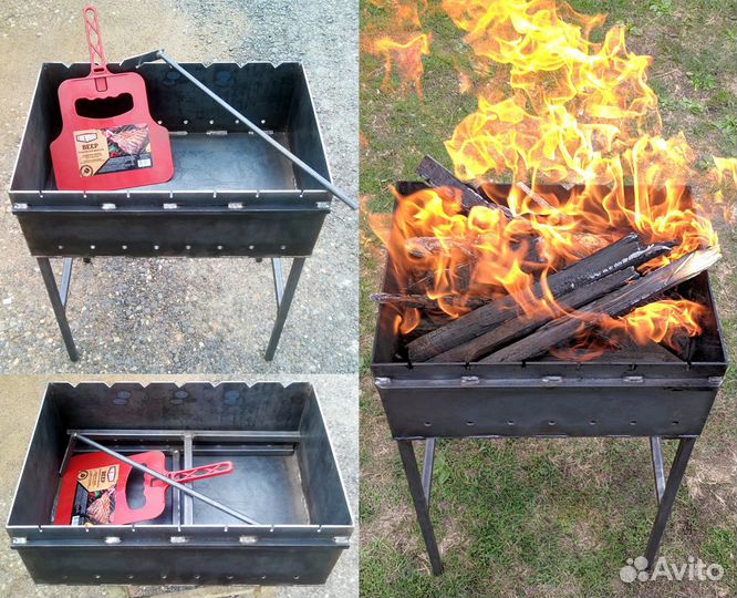 Усиленные мангалы со съемными (и обычными) ножками