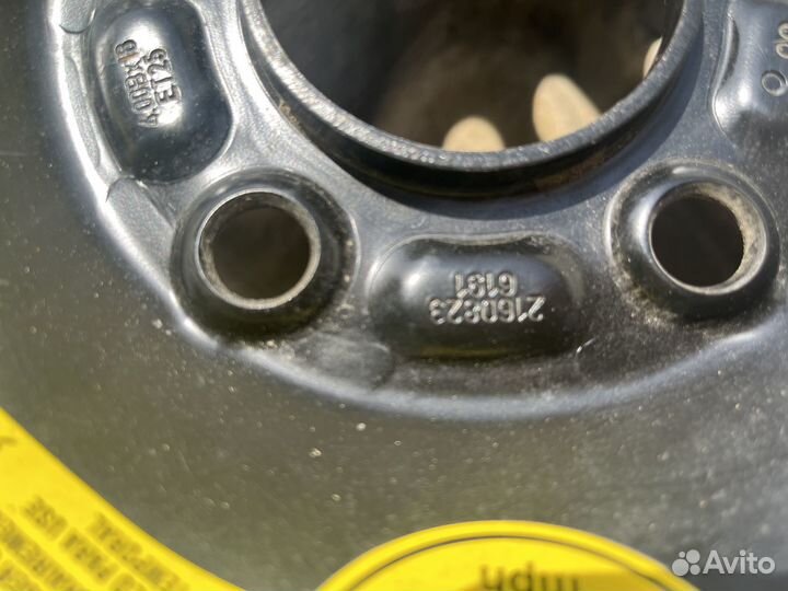 Докатка Запасное колесо Volvo S40