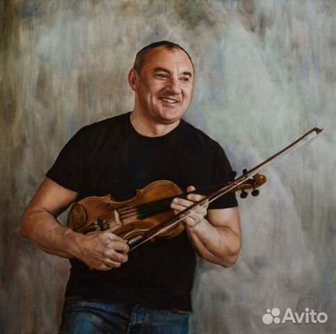 Портрет маслом на холсте по фото на заказ