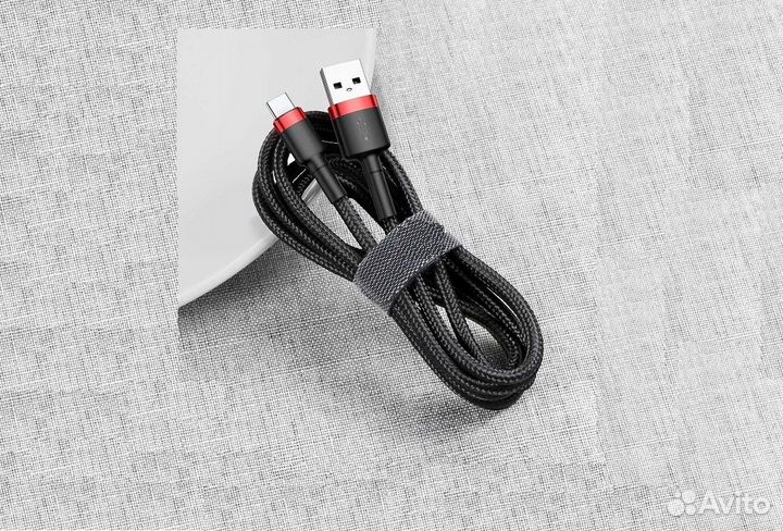 Кабель Usb Type C 2.4А 1 метр Premium качество