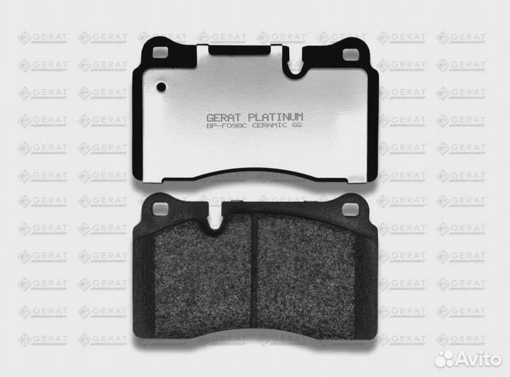 Тормозные колодки Gerat BP-F098C (передние) Plati